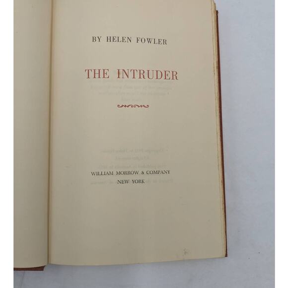 The Intruder By Helen Fowler Vintage Book Thriller Mystery Suspense 1952 - Picture 2 of 13